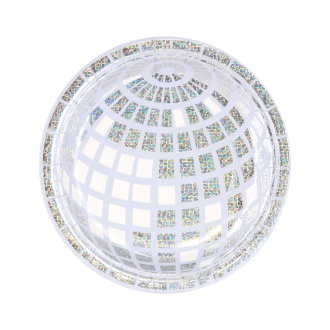 Papirnati krožniki Silver Disco 18 cm | Paket 6 kos