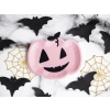 Farfurii din hârtie dovleac roz 25x22 cm, 6 buc – pentru Halloween