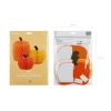 Papír tök dekoráció, színmix, 18–30 cm, 3 darabos szett