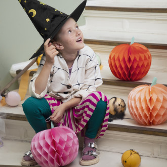 Papirnate buče za obešanje, mešane barve, 24 cm, set 3 kosov