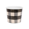 Căni de hârtie pentru snack, model în carouri, 2 buc.