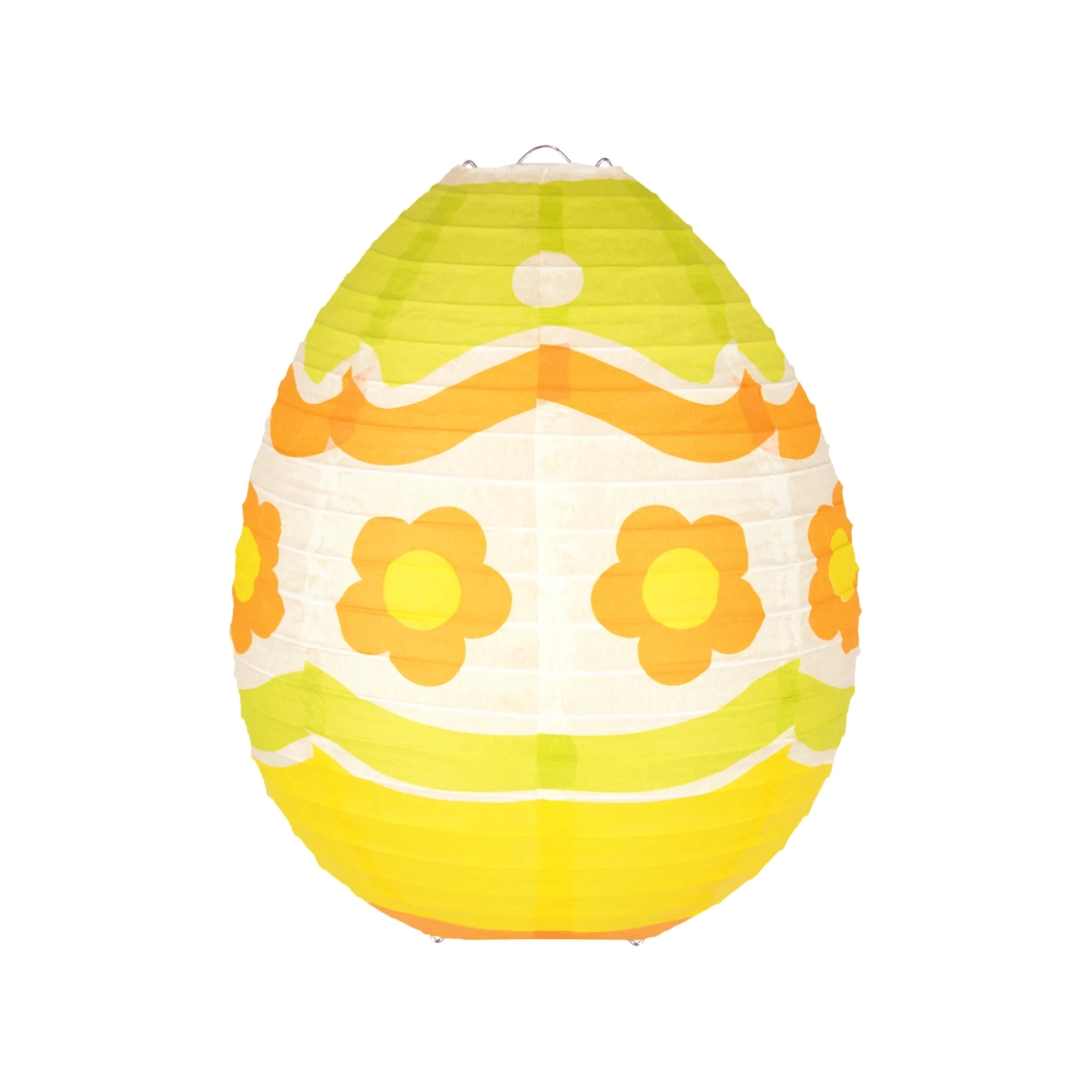 Lampion de hârtie ou de Paște cu floarea-soarelui galben 25 cm