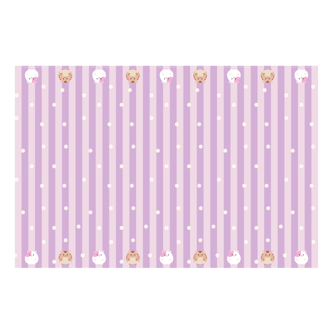 Față de masă din hârtie Gabby's Dollhouse, model mov, 180 x 120 cm