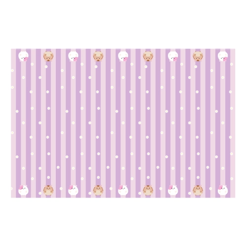 Față de masă din hârtie Gabby's Dollhouse, model mov, 180 x 120 cm