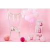 Party léggömbdobozok BABY felirattal, 4 db, rózsaszín