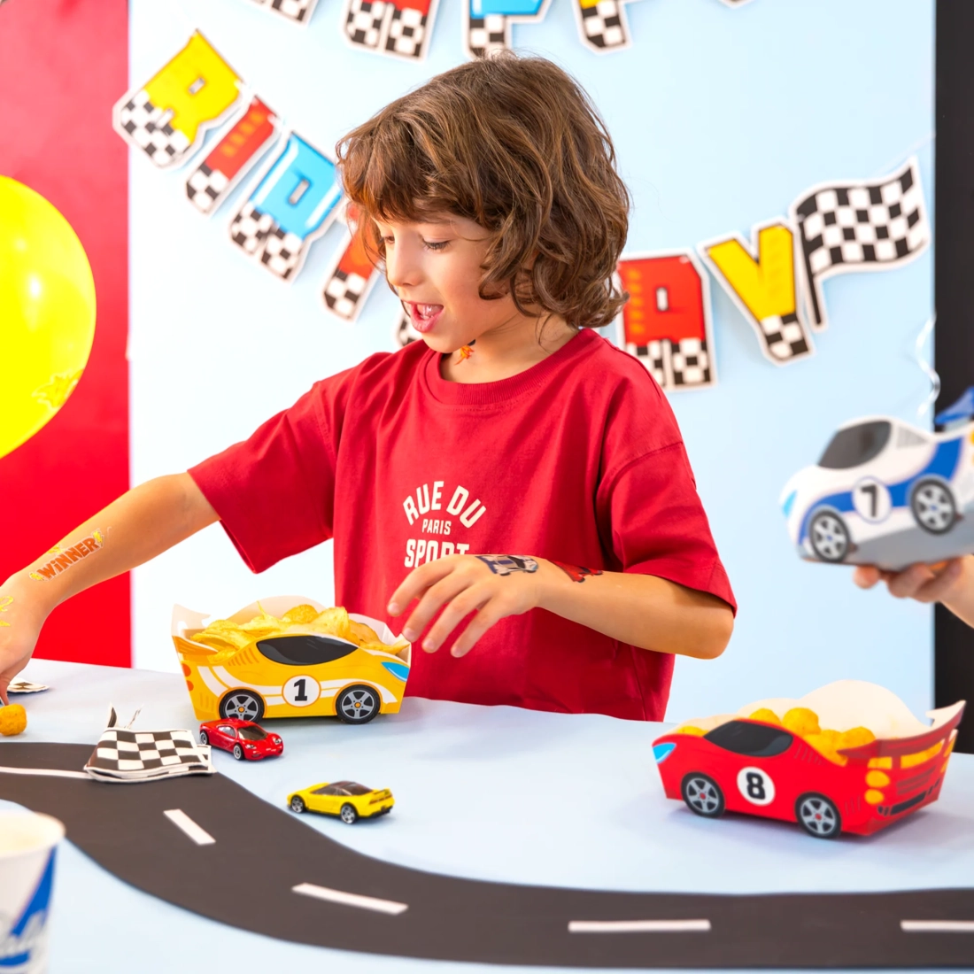 Party boxy na chipsy Race On 3 ks