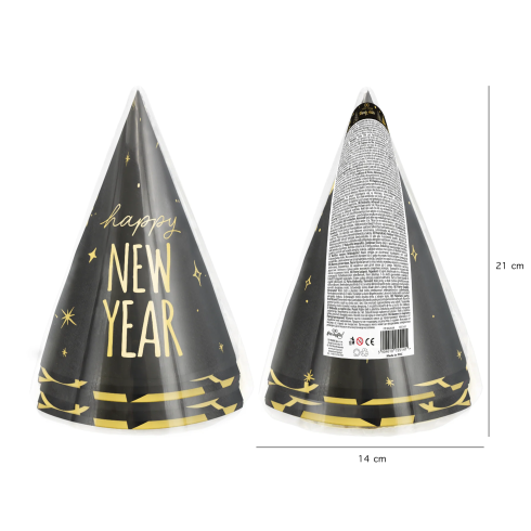 Party čiapky Happy New Year set 6 ks