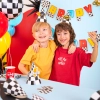 Party čiapky Race On set na narodeniny 6 ks