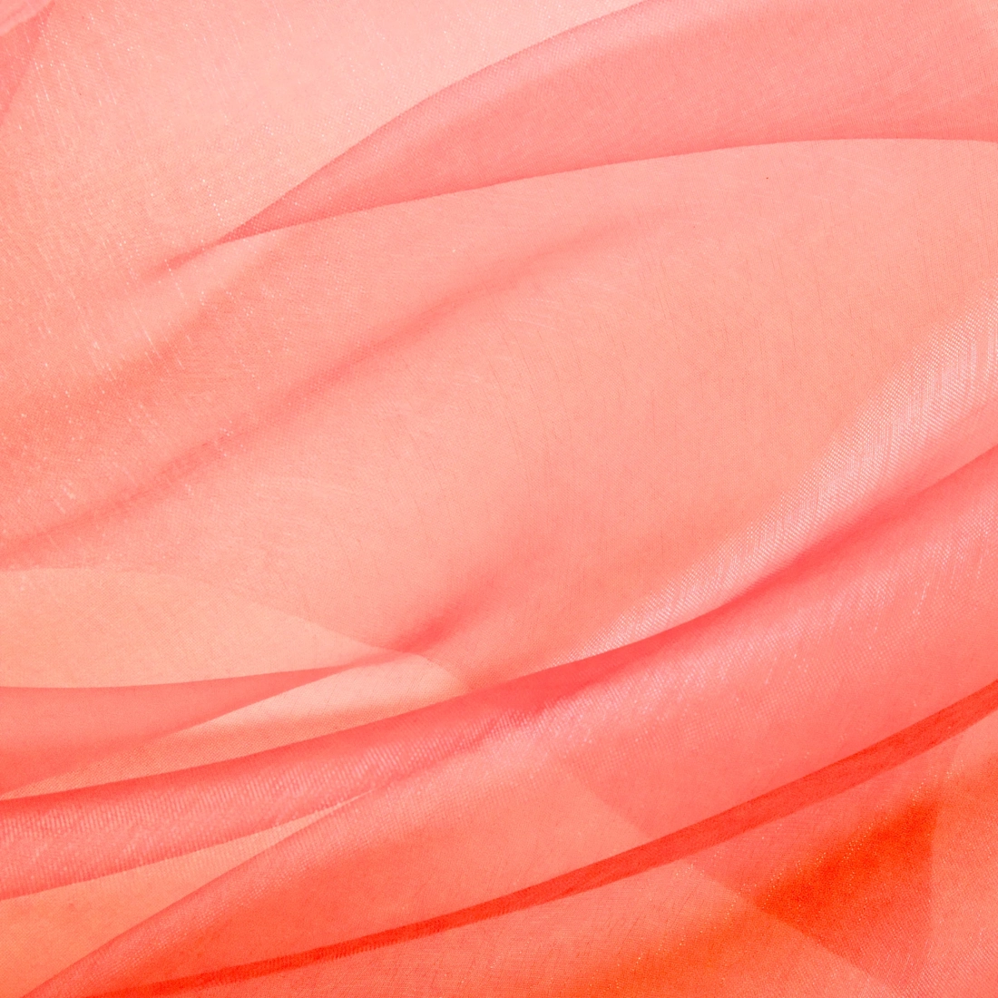 Party dekorációs sima organza 16x900 cm, piros