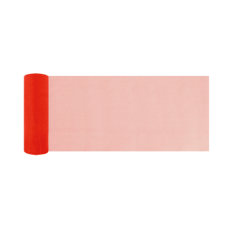 Party dekoračná organza hladká 16x900 cm červená