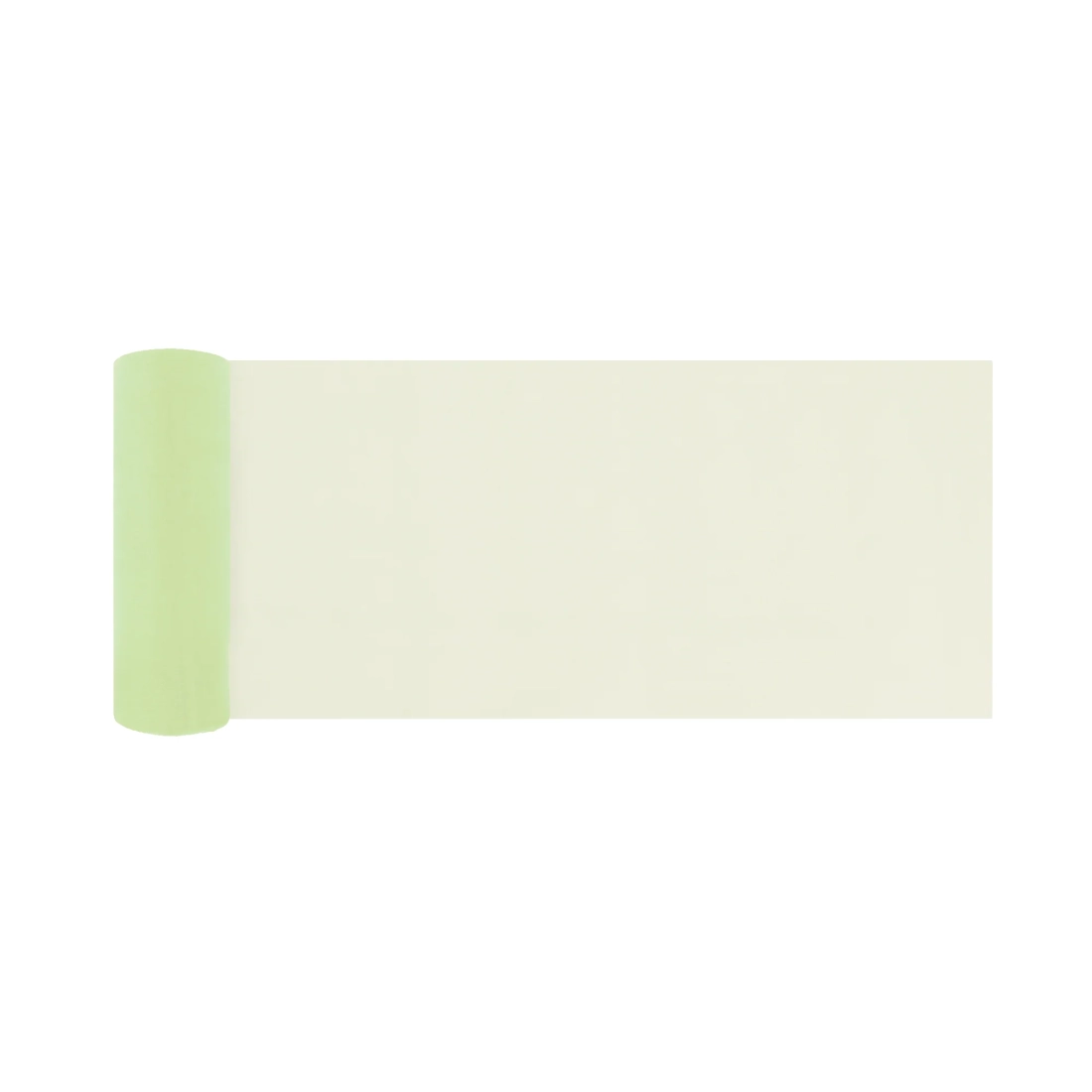 Party dekorációs sima organza 16x900 cm világossárga