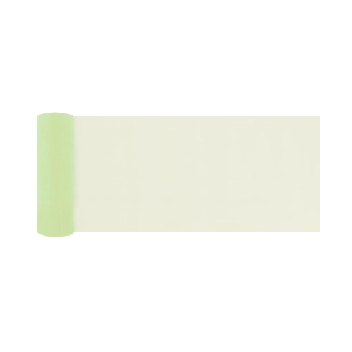 Party dekorációs sima organza 16x900 cm világossárga