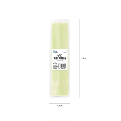 Party dekoračná organza hladká 16x900 cm svetložltá