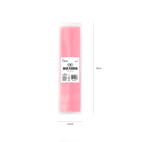 Party dekoračná organza svetloružová 16x900 cm