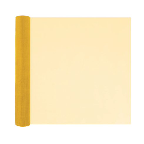 Party dekoračná organza zlatá 36x900 cm