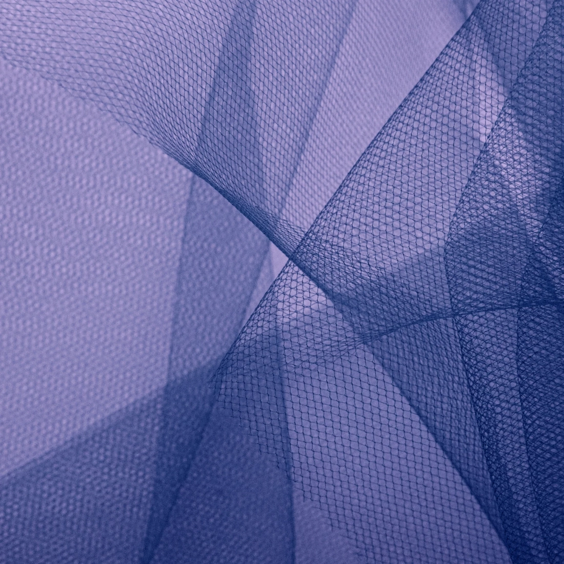 Party díszítő sima tüll 30x900 cm, sötétkék