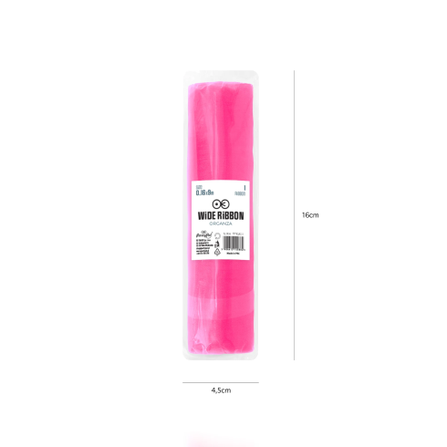 Party dekoratívna organza ružová 16x900 cm