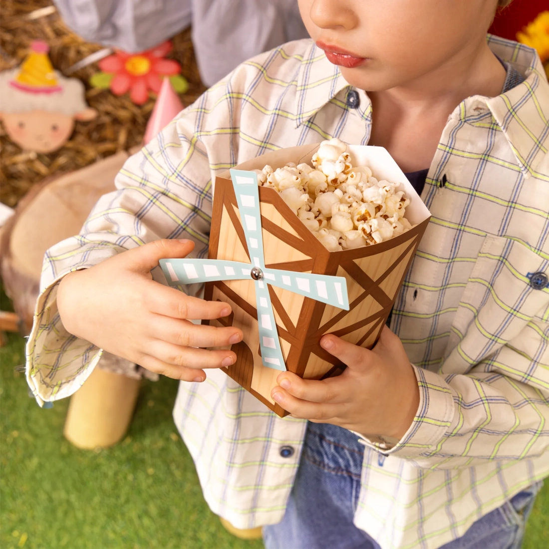 Party lončki za pokovko farma, 6 kosov