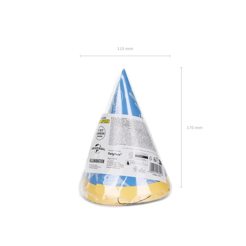 Minions papír bulikák, vegyes, 6 db