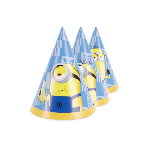 Papirnate party kapice Minions, mix, 6 komada