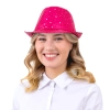 Party šešir s ružičastim šljokicama