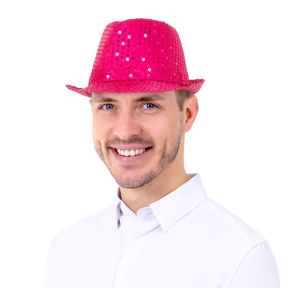 Party šešir s ružičastim šljokicama