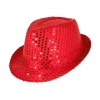 Pălărie de petrecere cu paiete, roșie