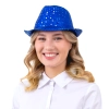 Party šešir s plavim šljokicama