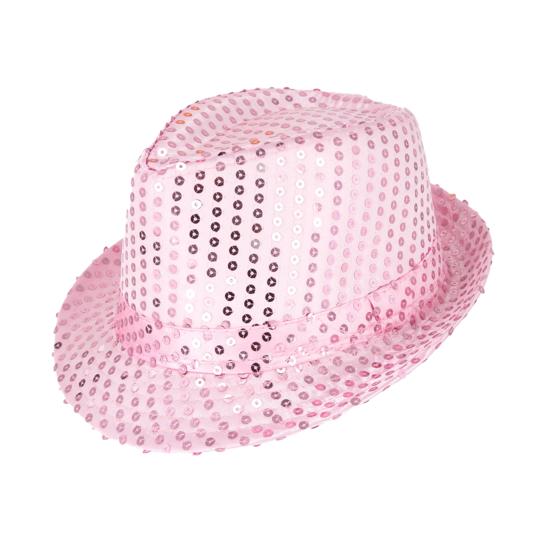 Party šešir sa svjetloružičastim šljokicama