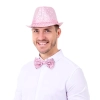 Party šešir sa svjetloružičastim šljokicama