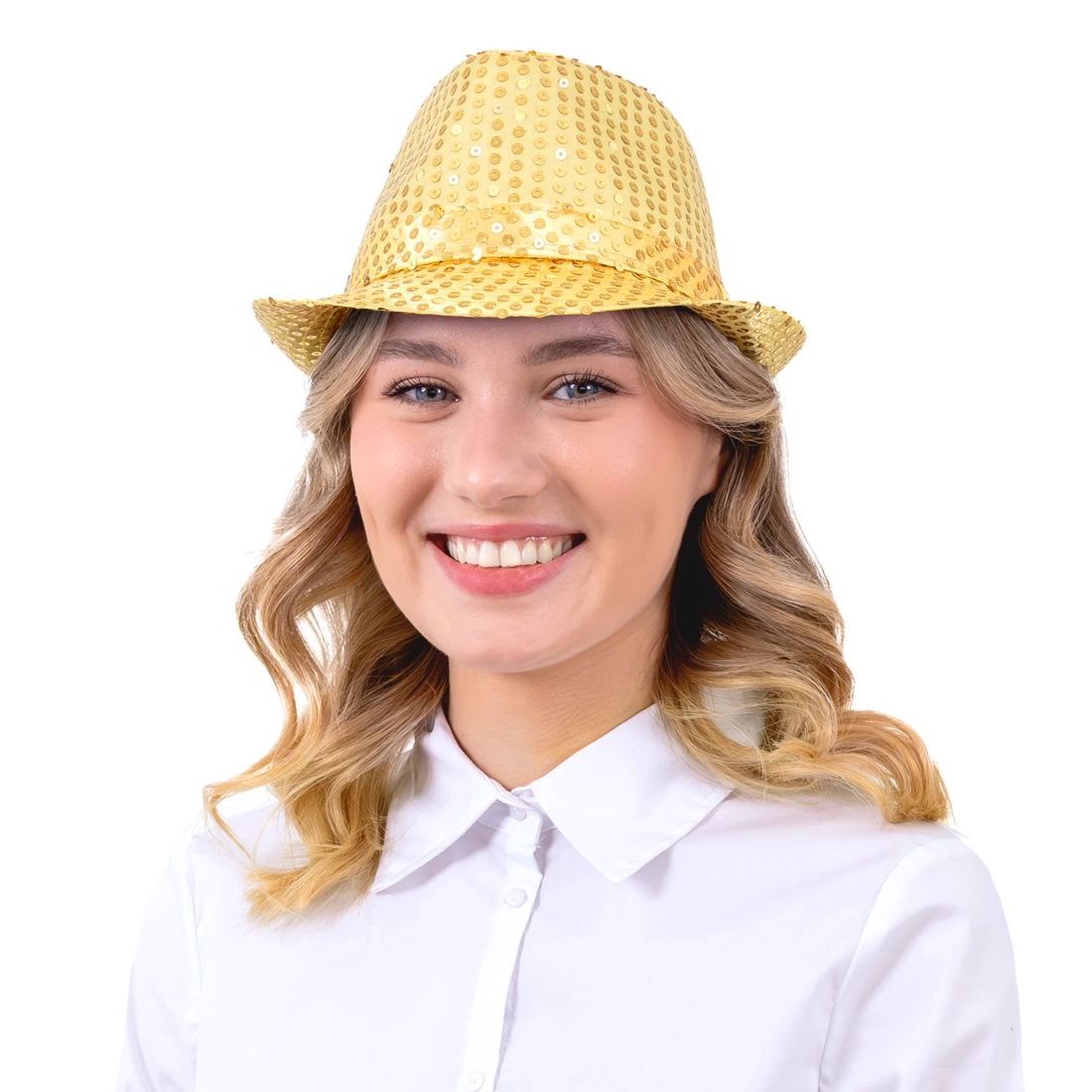 Party šešir sa zlatnim šljokicama