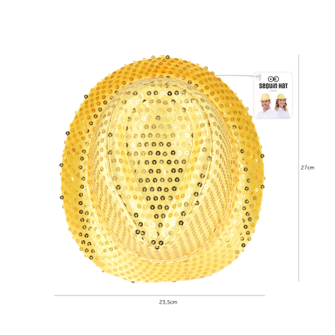 Party klobuk z zlatimi bleščicami