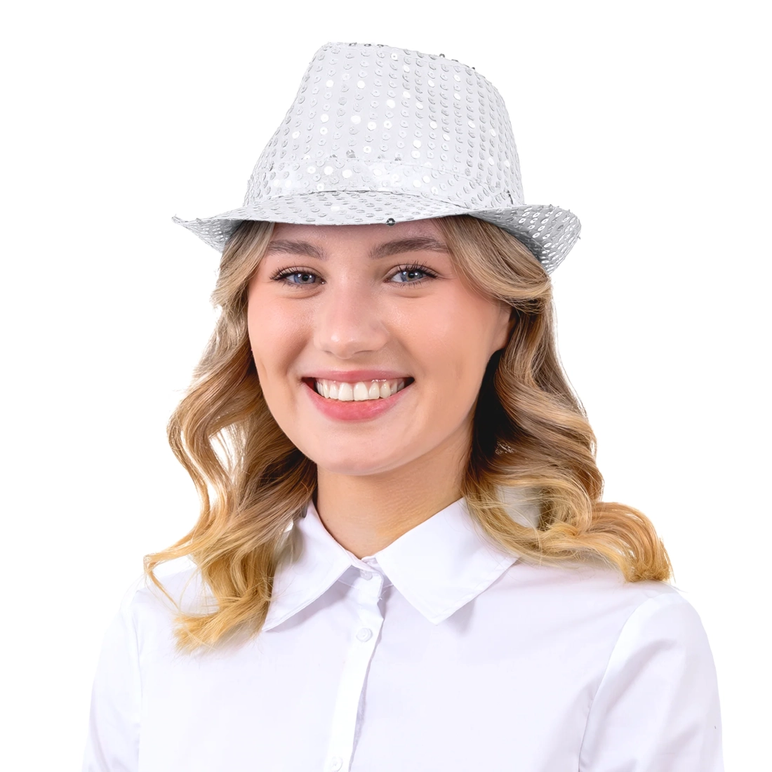 Srebrni blještavi party šešir