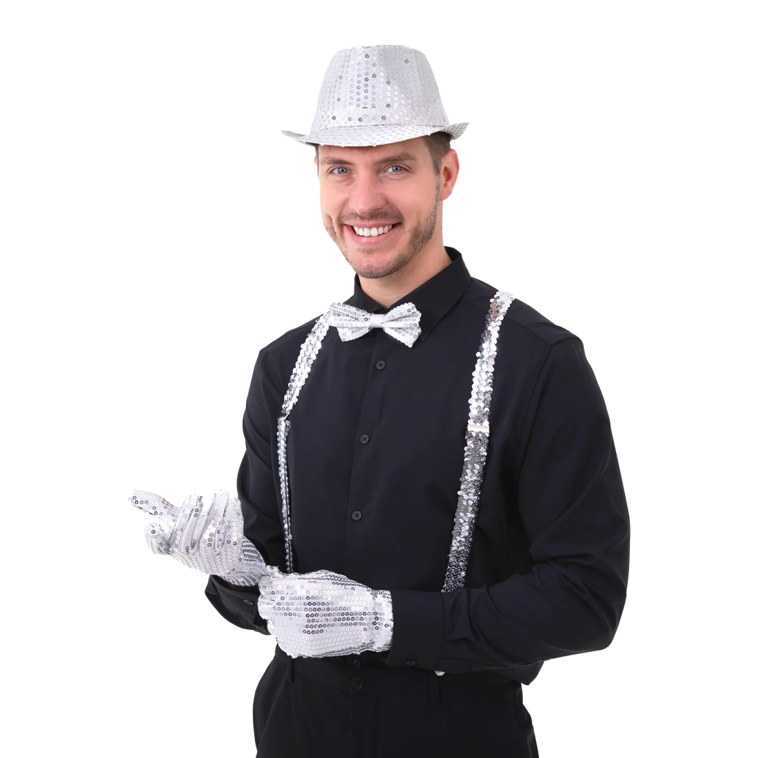 Srebrni blještavi party šešir