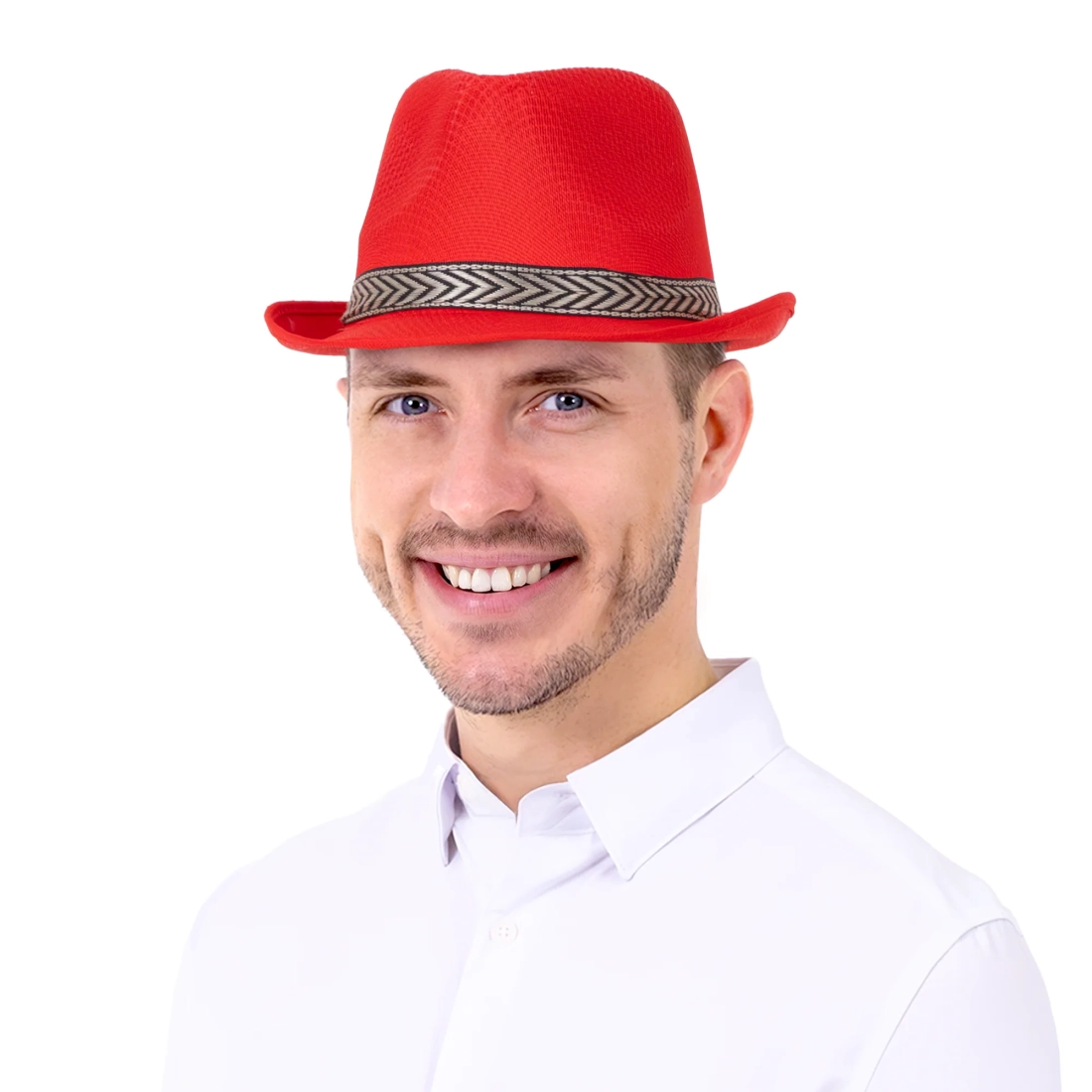 Party šešir trilby crveni