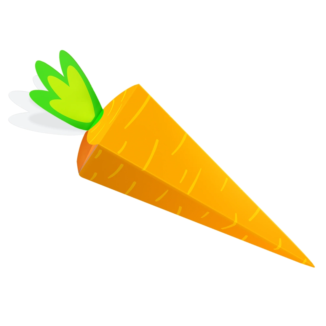 Cutie party pentru bomboane în formă de morcov, set 6 bucăți DIY