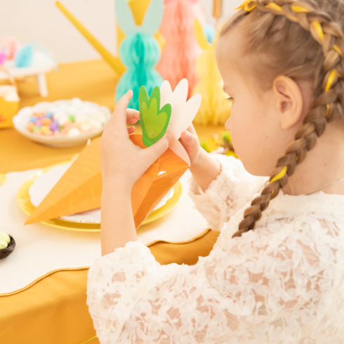 Party krabička na cukríky mrkva 6 ks DIY