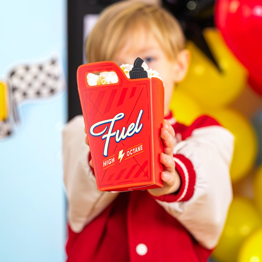 Party krabičky na popcorn Race On 6 ks