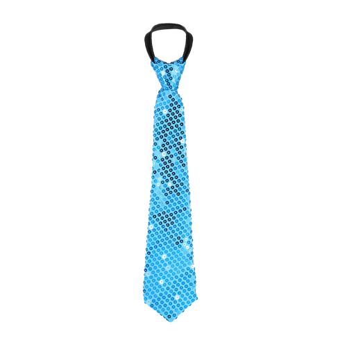 Praznična bleščeča modra kravata s bleščicami
