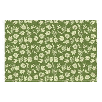 Jurassic World zöld papír party terítő 180×120 cm