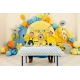 Party obrus papierový Minions 180x120 cm modro žltý