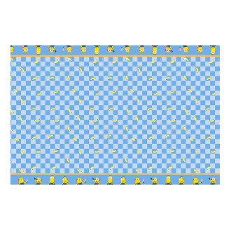 Party obrus papierový Minions 180x120 cm modro žltý