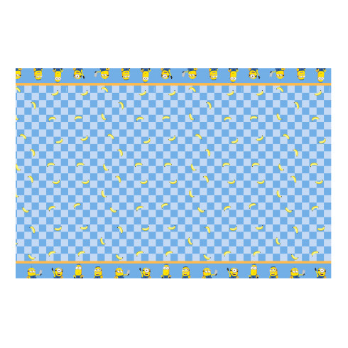 Party obrus papierový Minions 180x120 cm modro žltý
