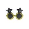 Ochelari de petrecere „Happy New Year” cu stele, negru-auriu