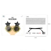 Ochelari de petrecere „Happy New Year” cu stele, negru-auriu
