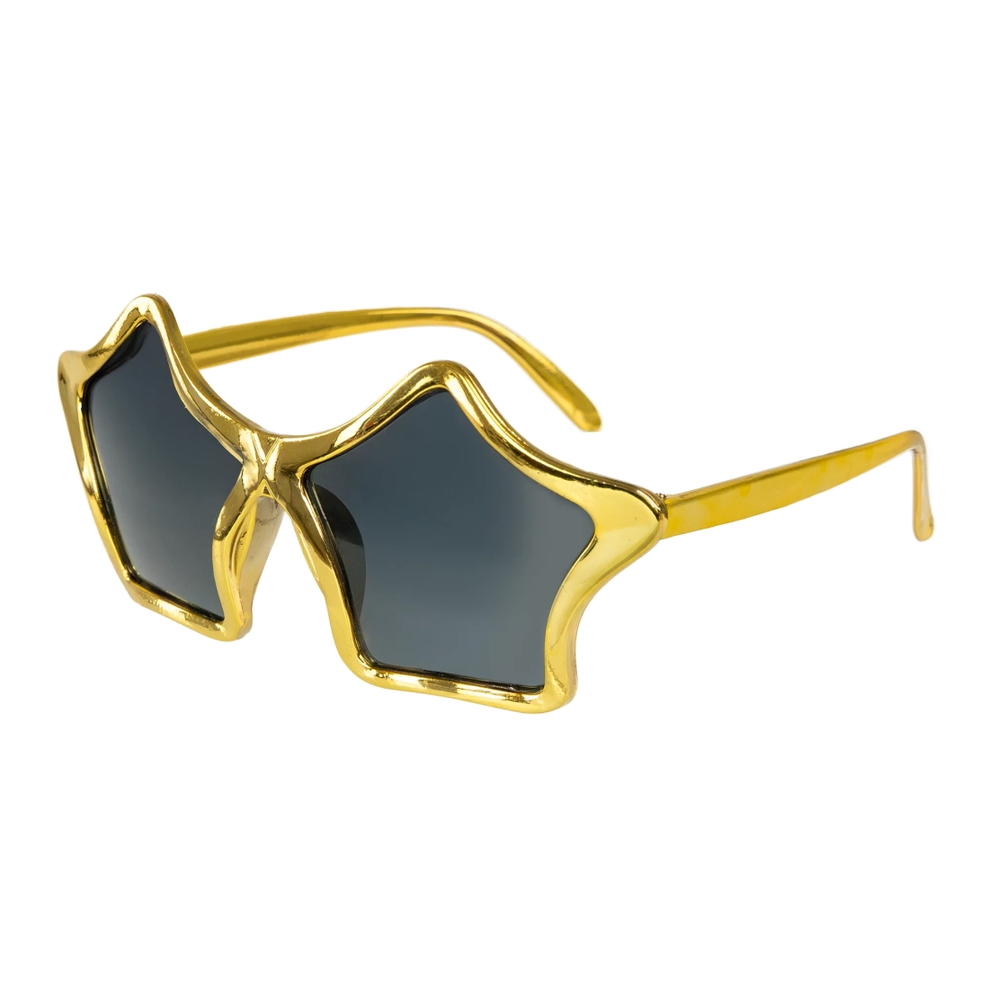 Ochelari de petrecere în formă de stea, aurii, din plastic