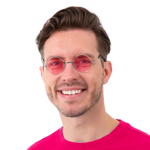 Rózsaszín party Lennon szemüveg