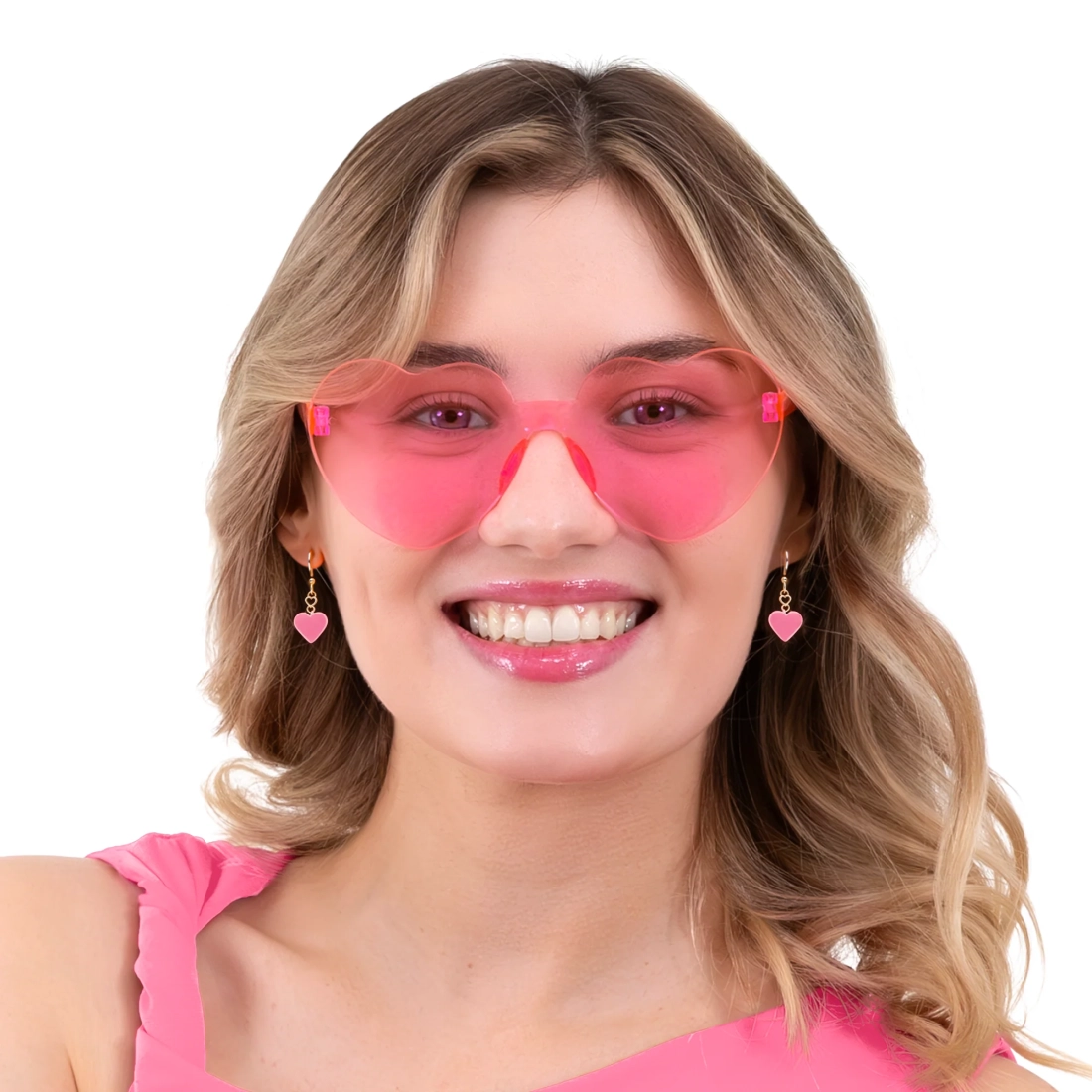 Party naočale srce plastične ružičaste