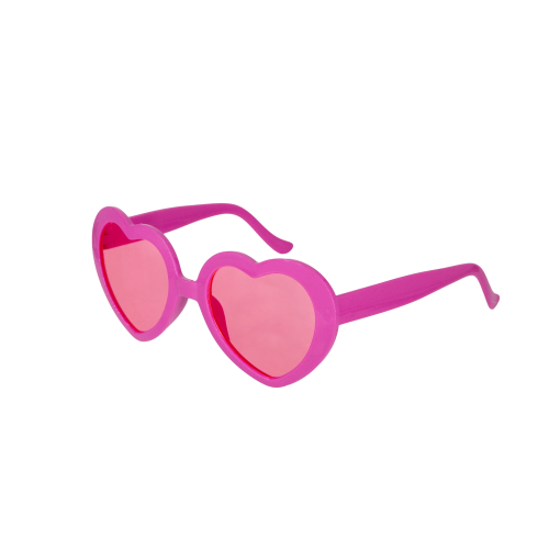 Party okuliare srdiečkové ružové