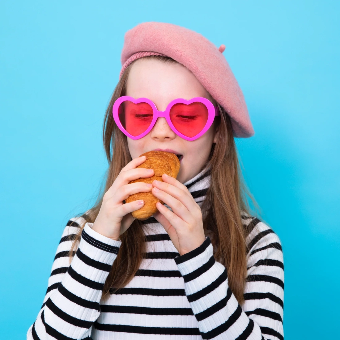 Ochelari de petrecere în formă de inimă, roz